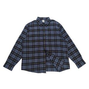 Brooks Brothers Mens Regent Fit Blue & Black Plaid Cotton Button-Up Shirt XL.